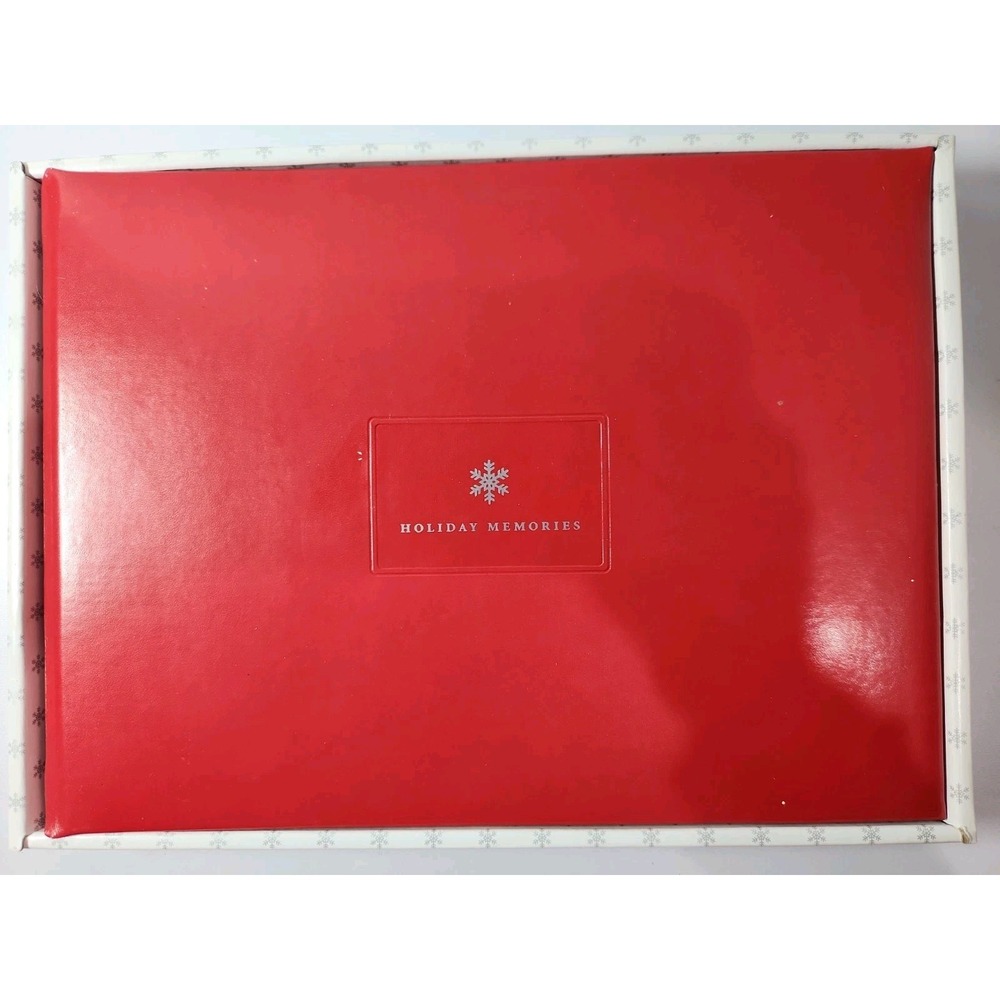 Hallmark Recordable Holiday Memory Album Red Christmas Photo Book 10 Buttons